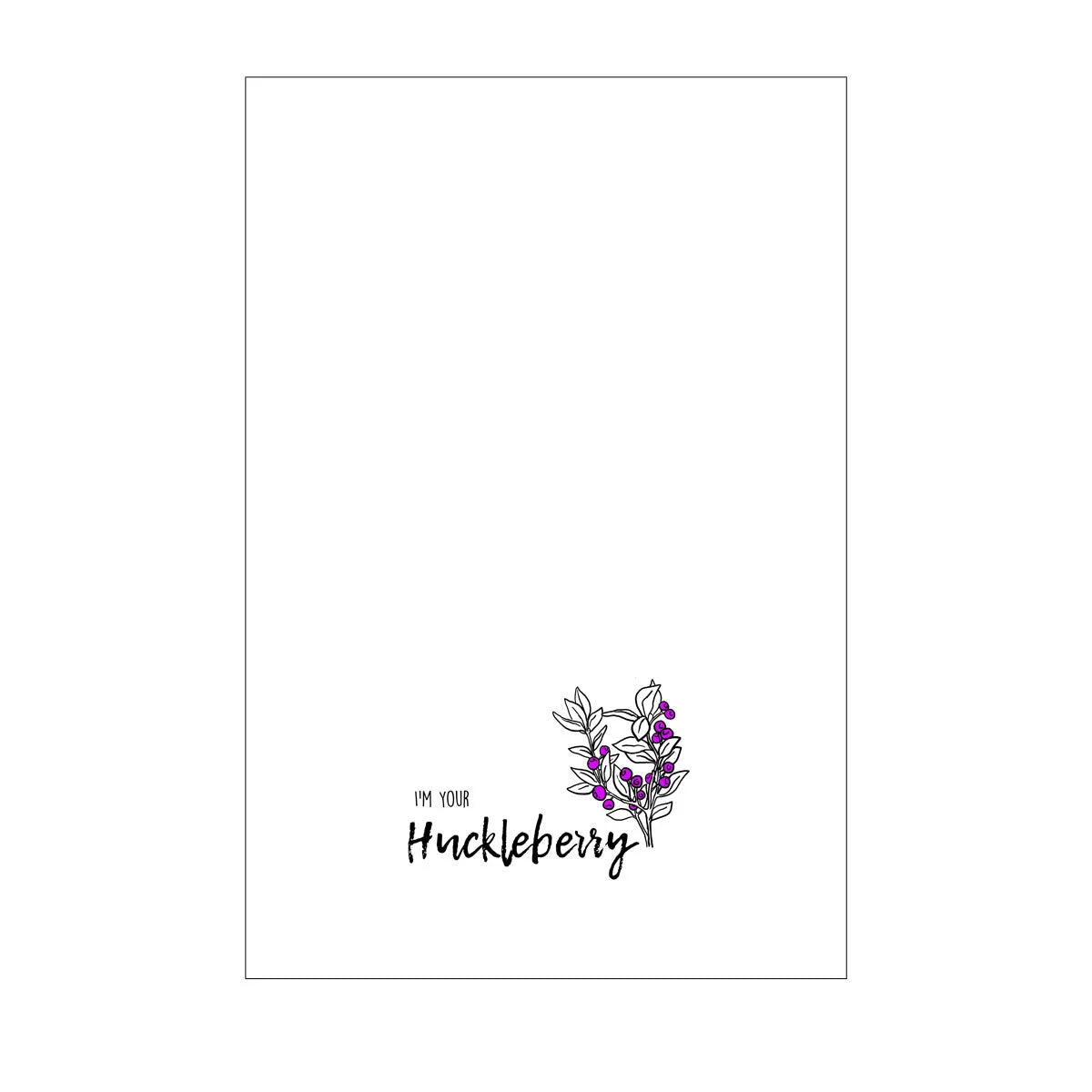 I'm Your Huckleberry Tea Towel