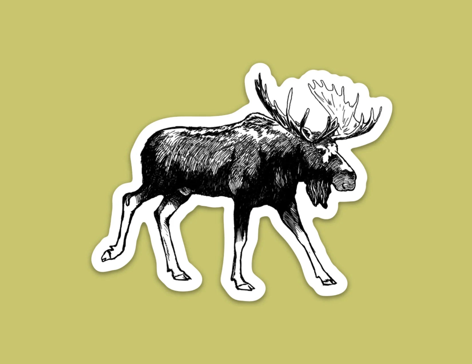 Moose Sticker