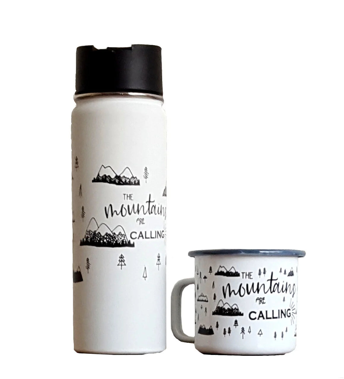 Mountains are Calling Enamel Mug