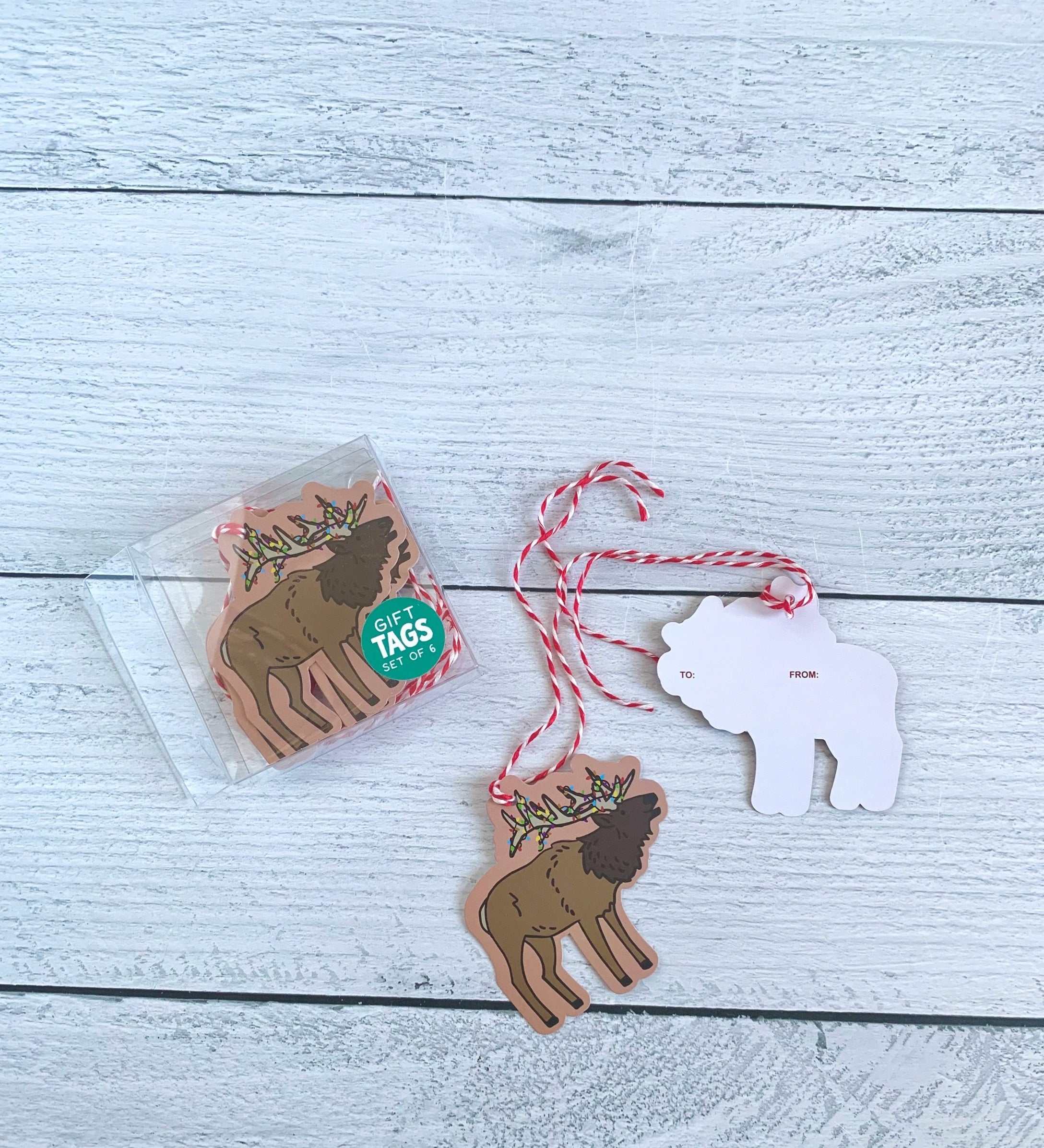 Holiday Wildlife Diecut Gift Tags