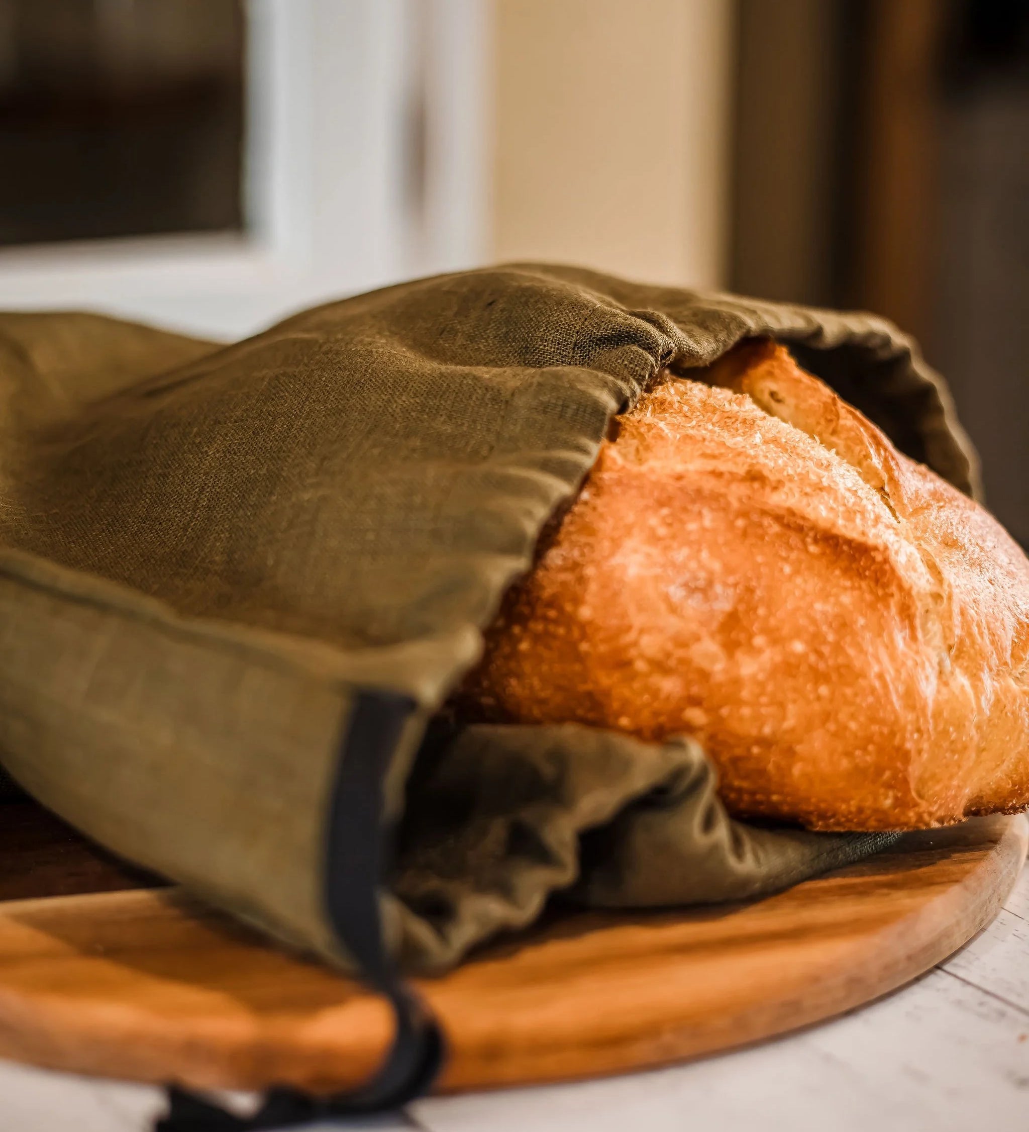 Linen Bread Bag