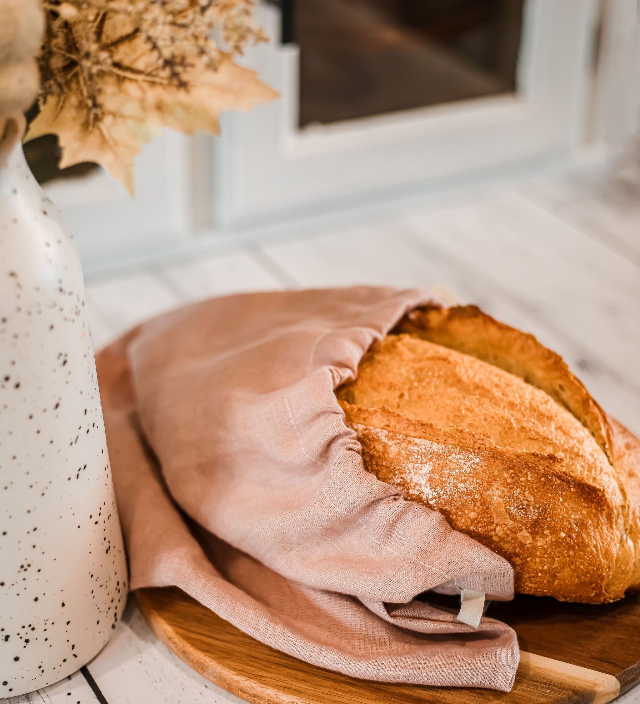 Linen Bread Bag