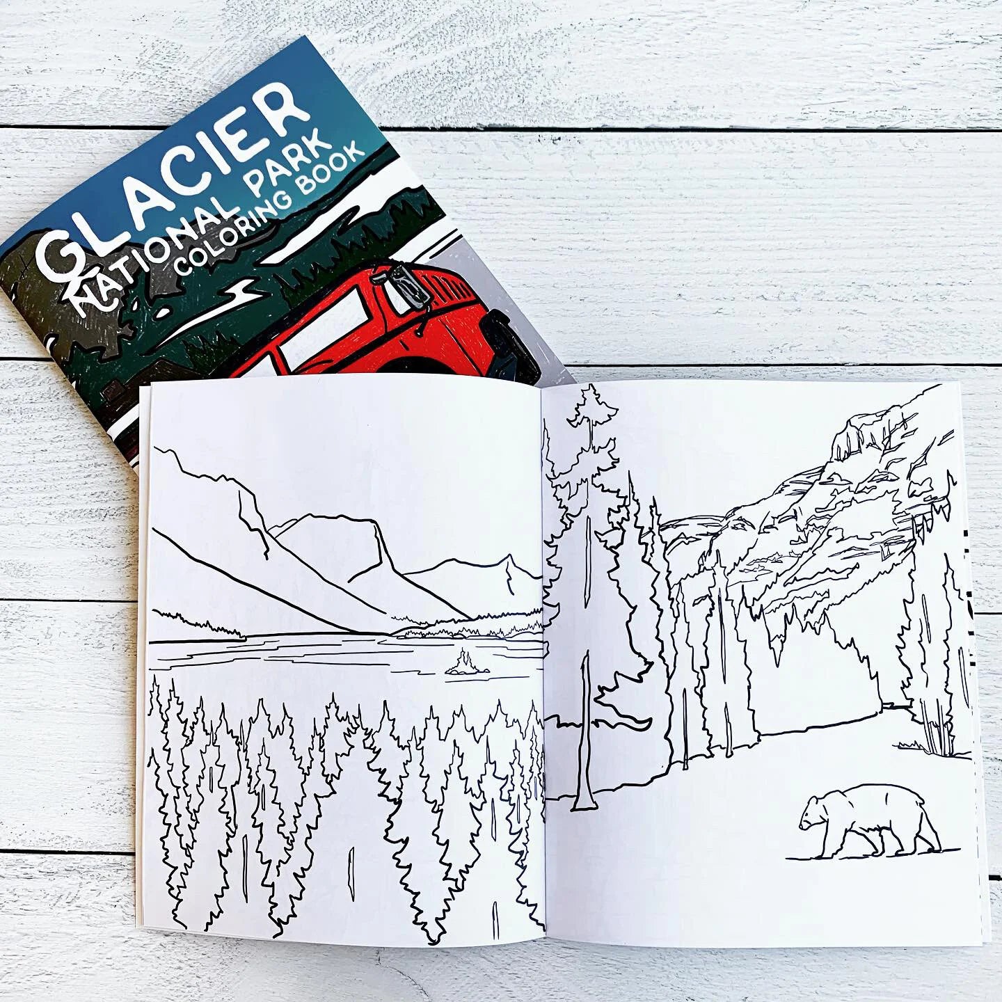 Glacier National Park Coloring Book