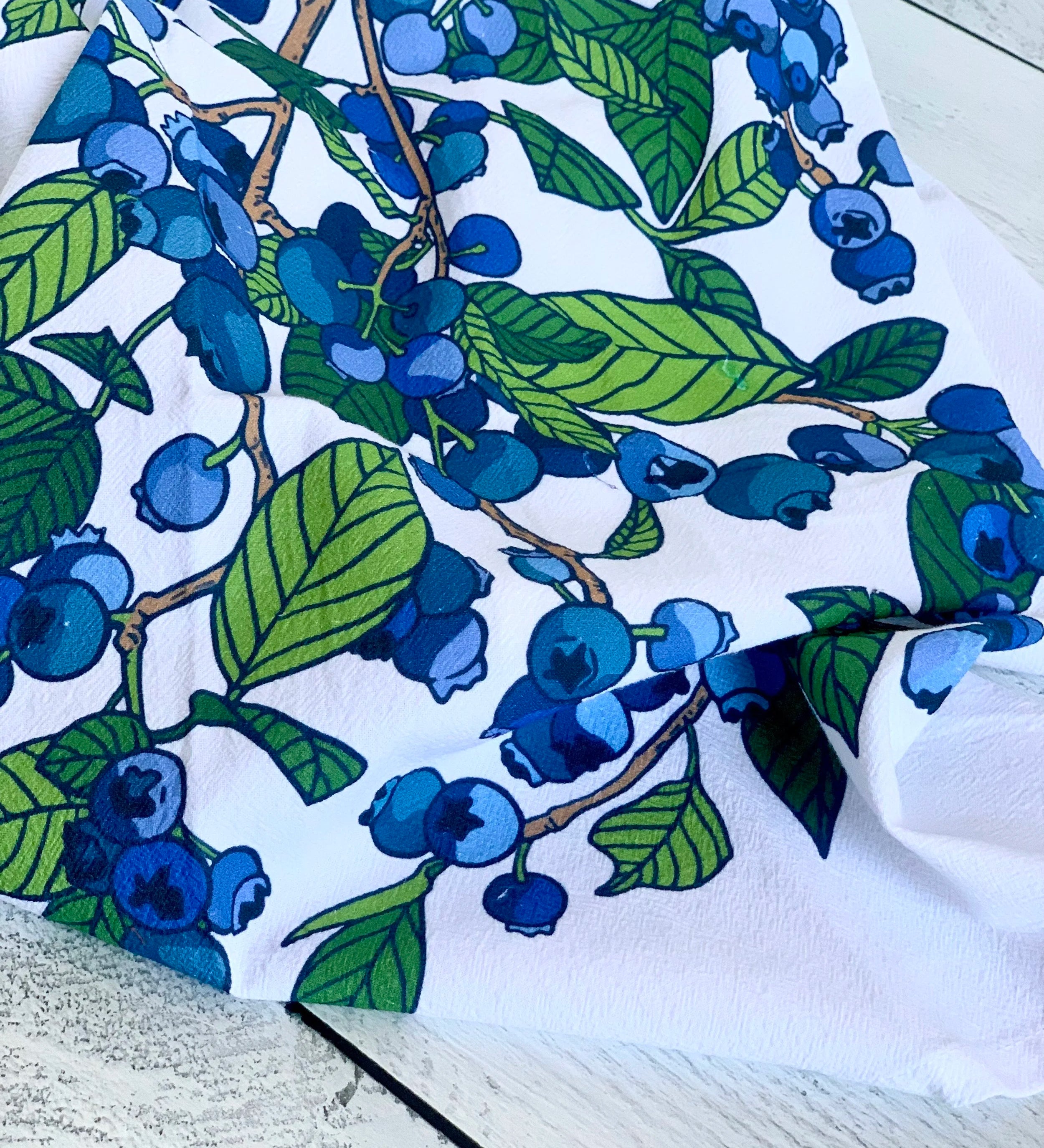 Blueberries Tea Towel