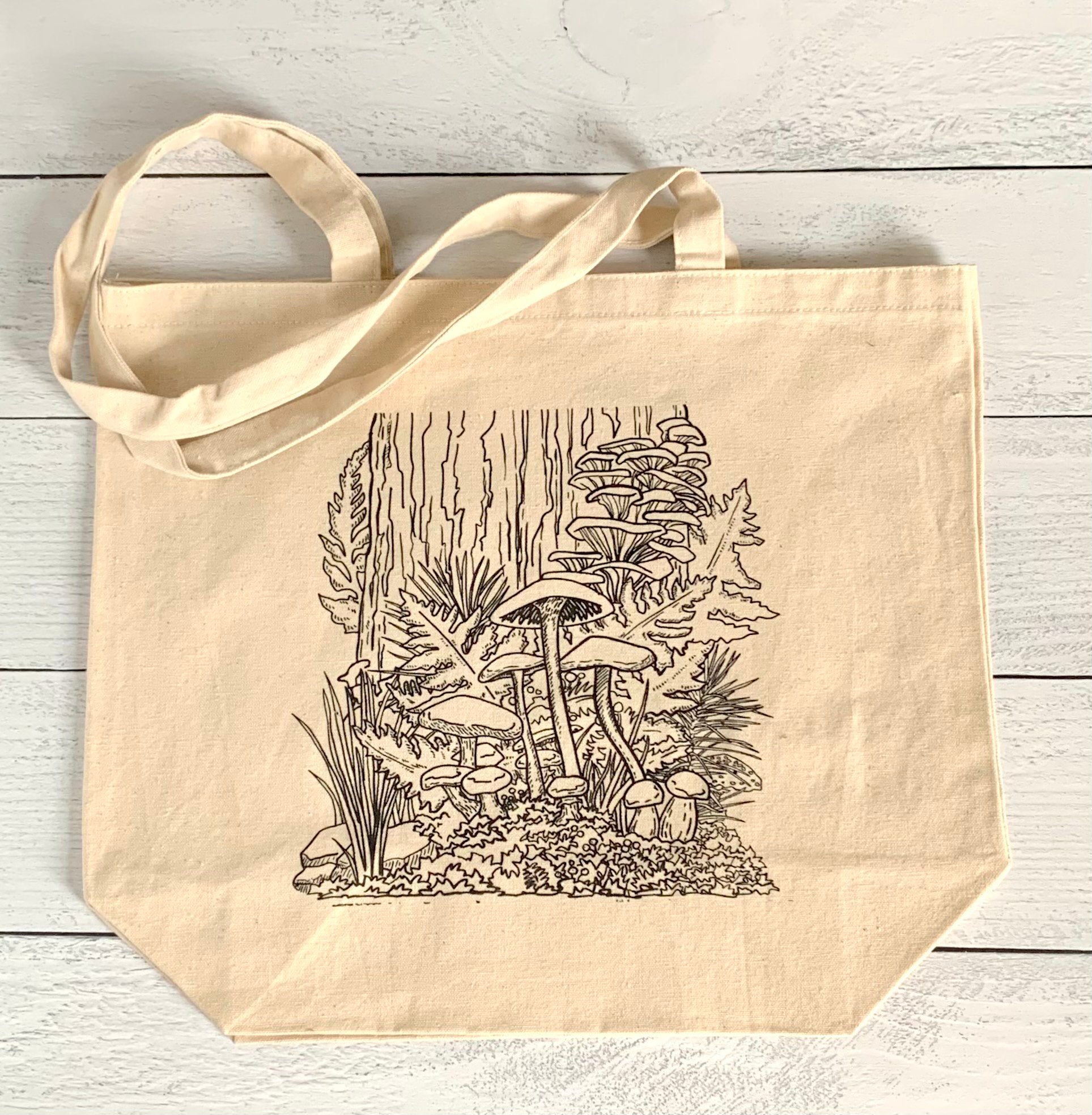Forest Mushroom Tote Bag