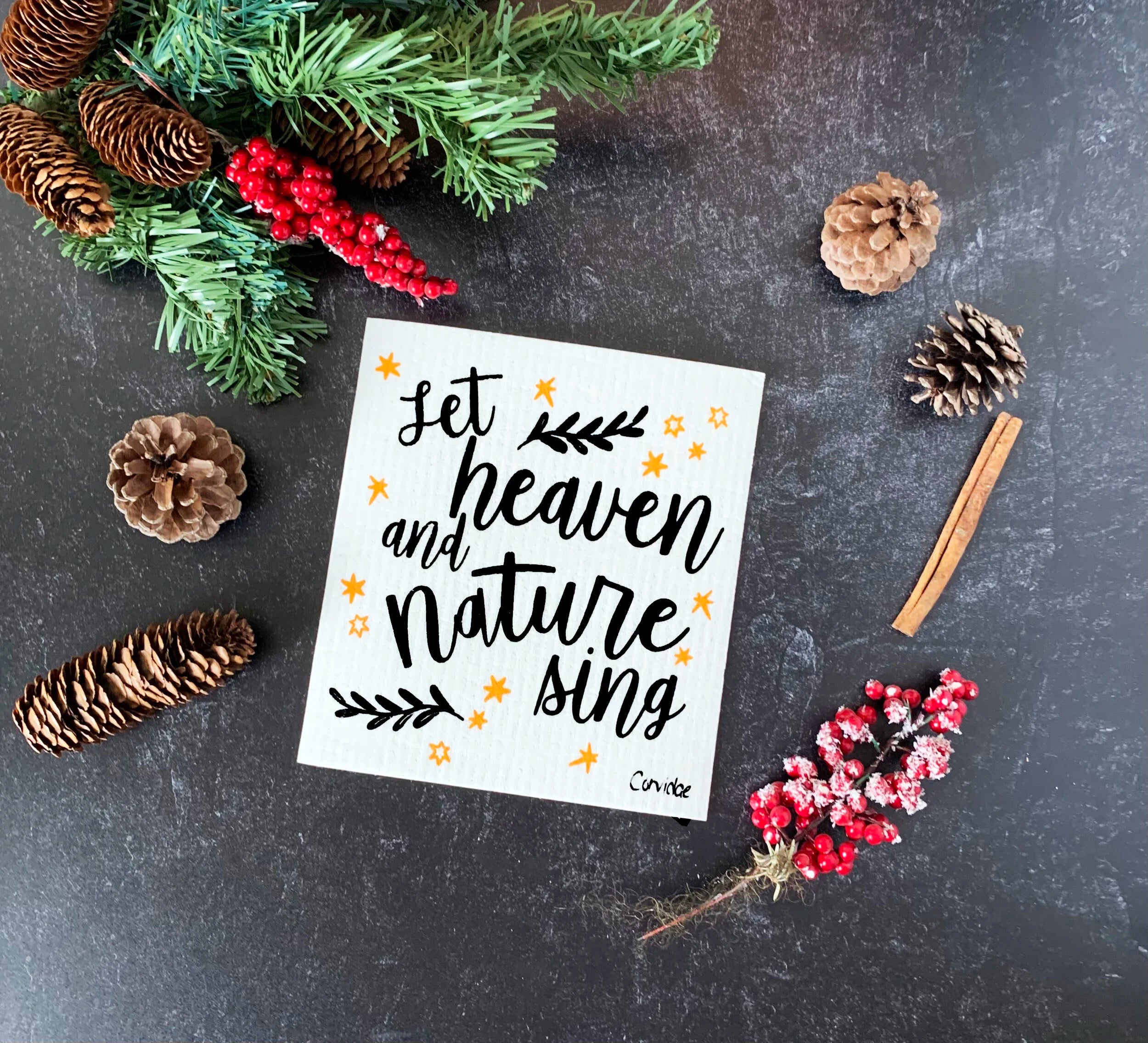 Heaven and Nature Sing Swedish Dishcloth