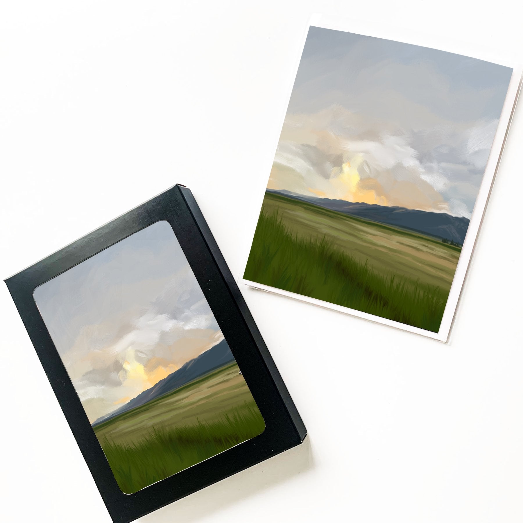 Autumn Sunset Greeting Card