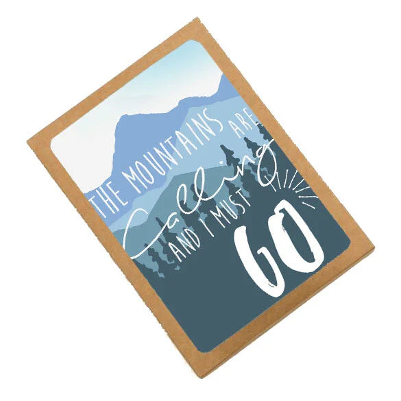 And I Must Go Note Card