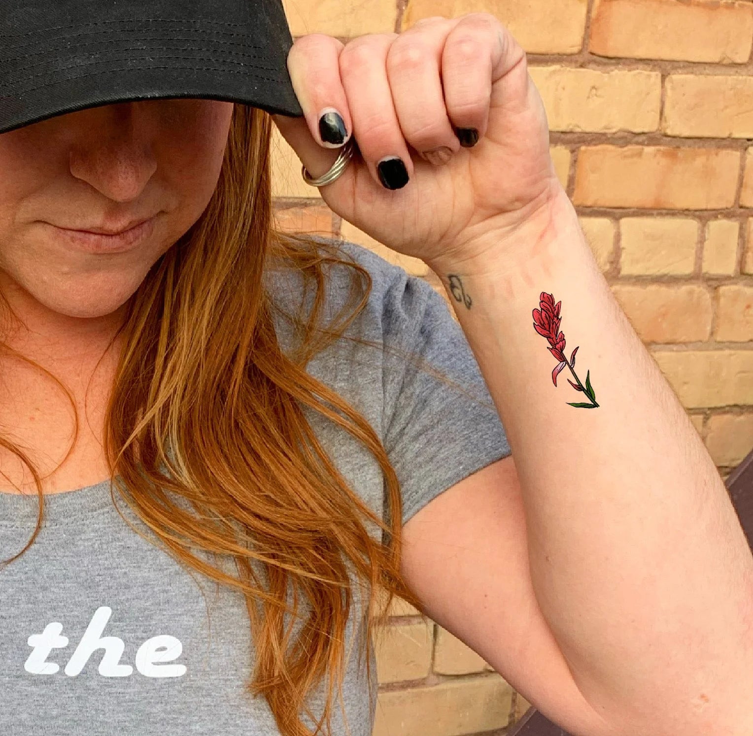 Indian Paintbrush Temporary Tattoo