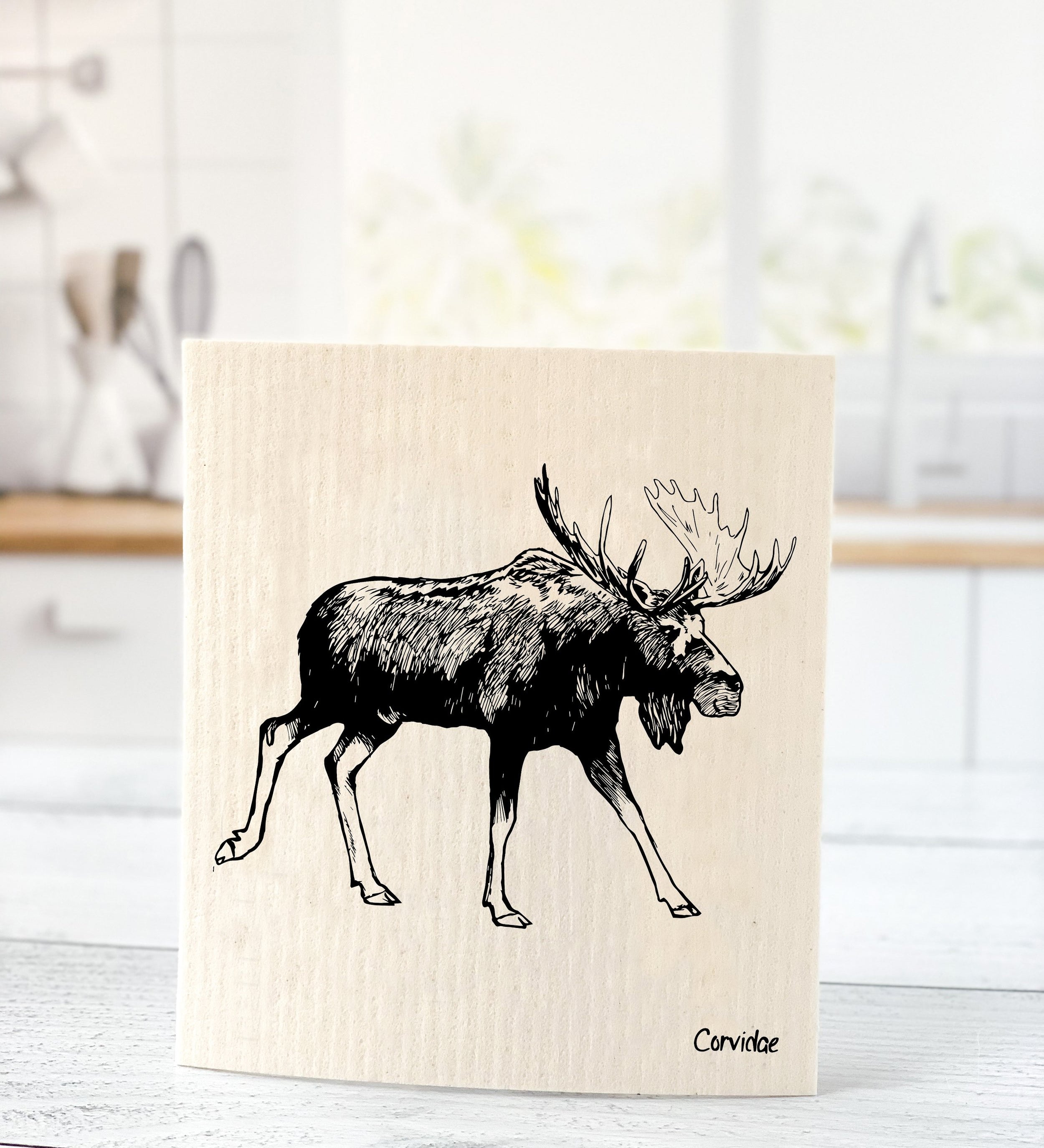 Moose Swedish Dishcloth