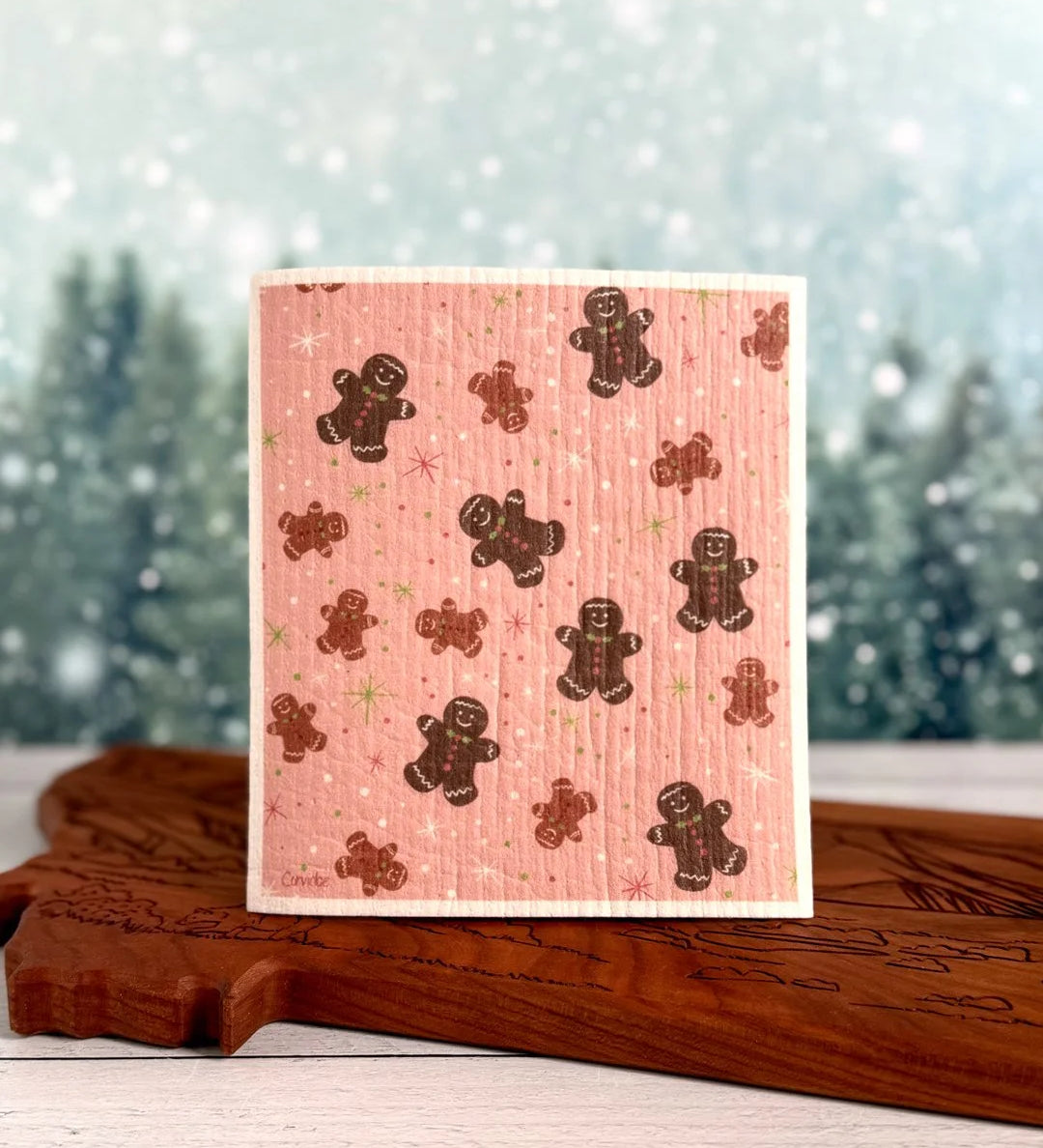 Gingerbread Holiday Swedish Dishcloth