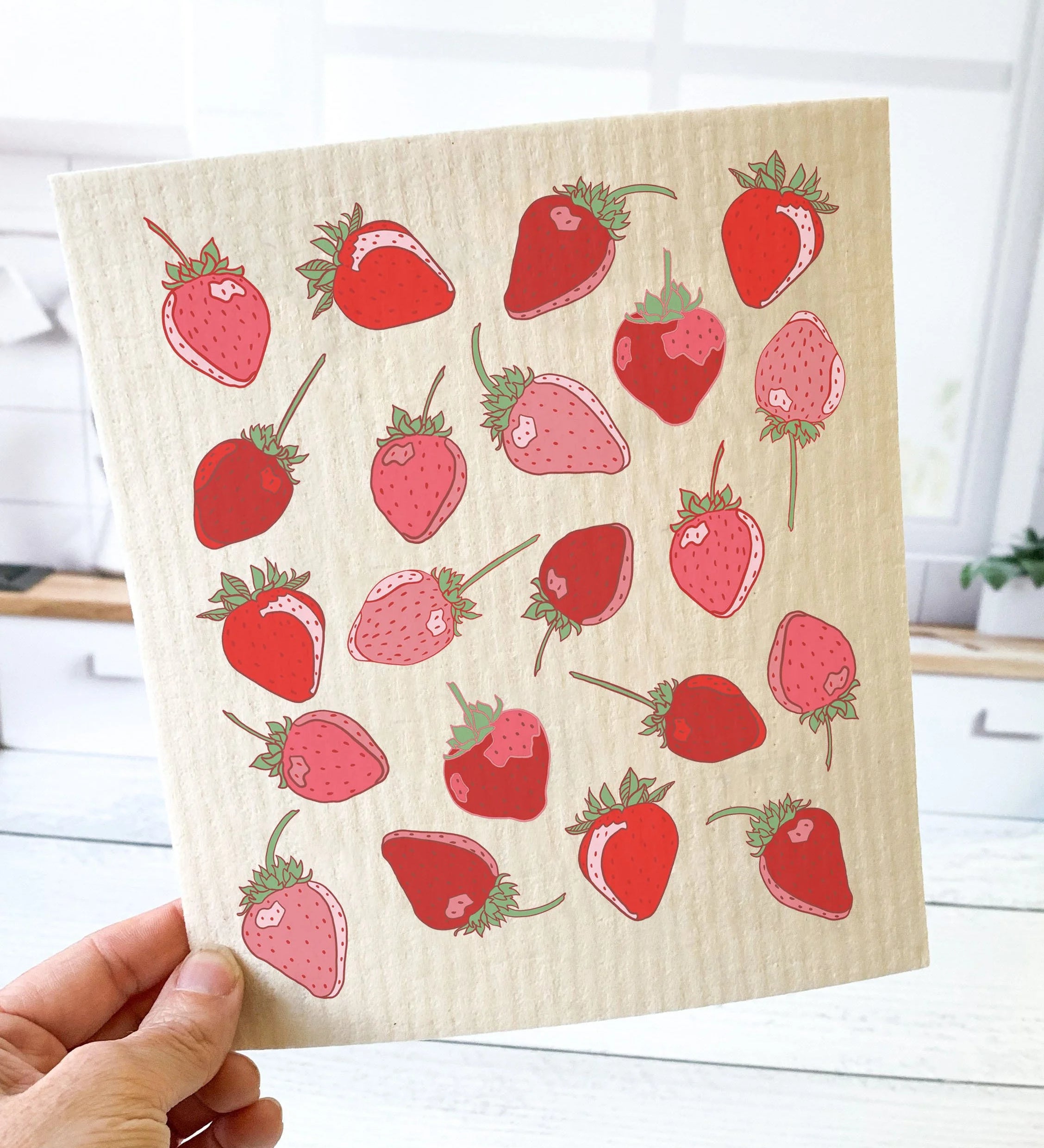 Strawberry Swedish Dishcloth