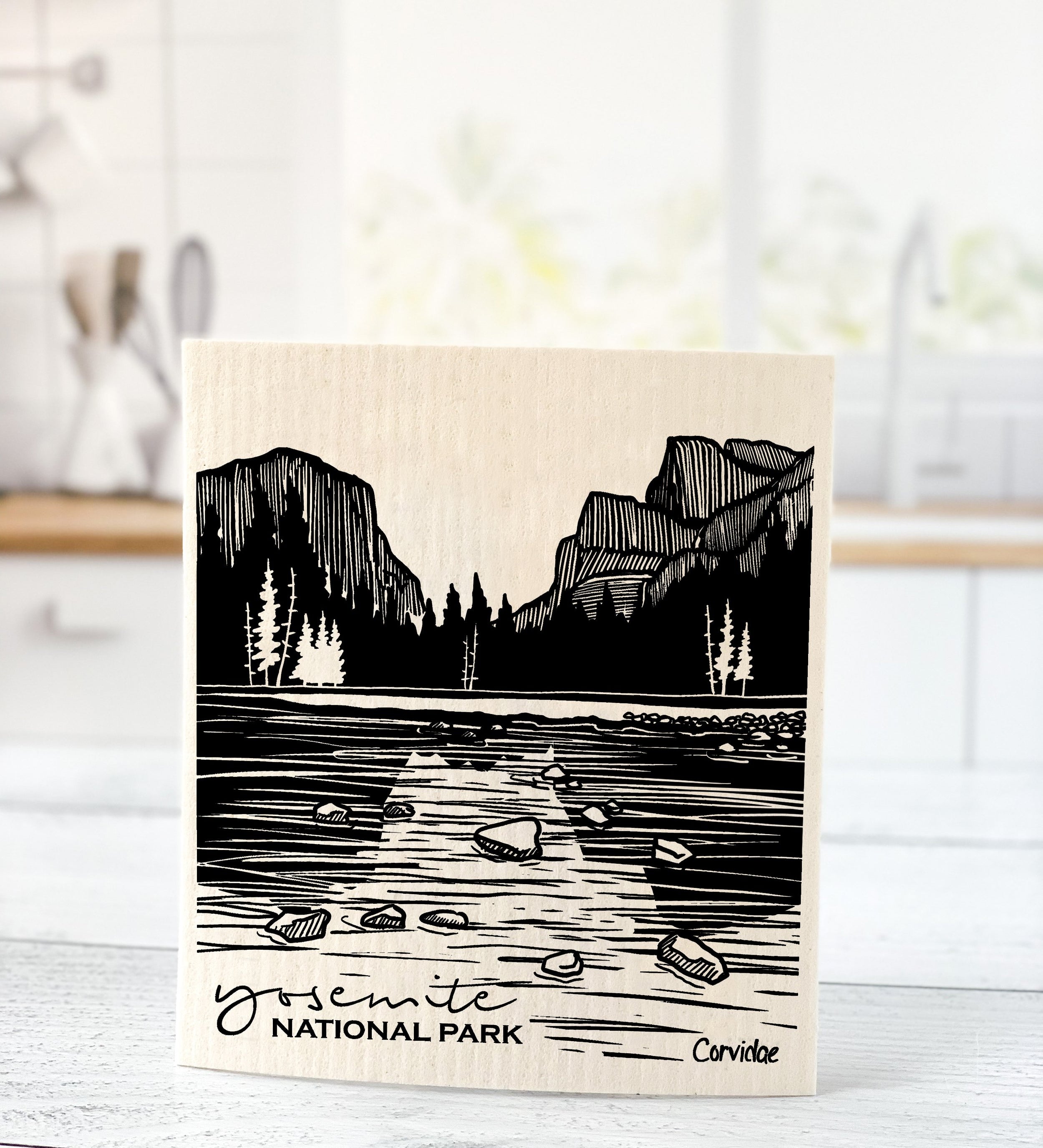 Yosemite Park Swedish Dishcloth