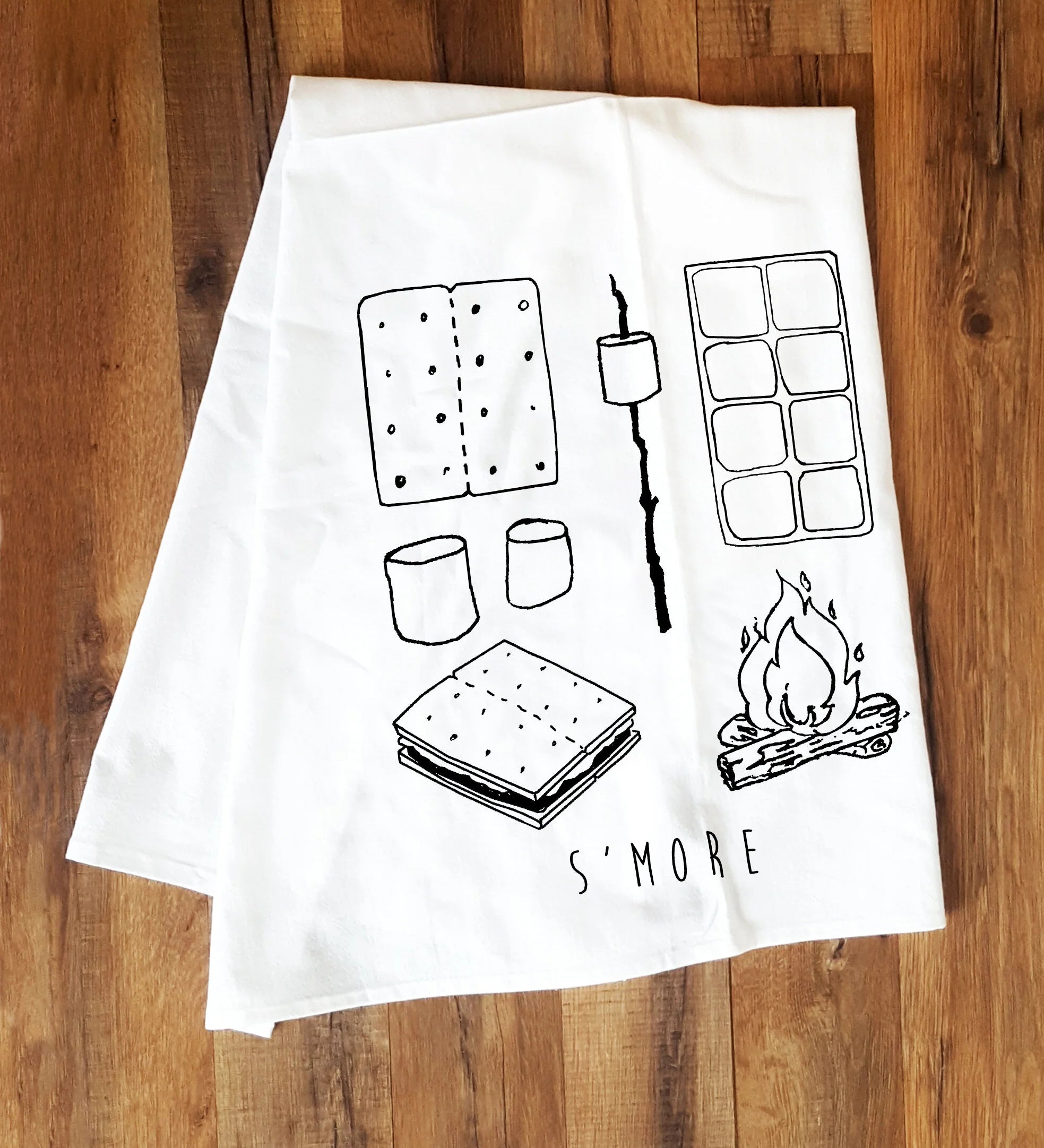 S'more Taxonomy Tea Towel