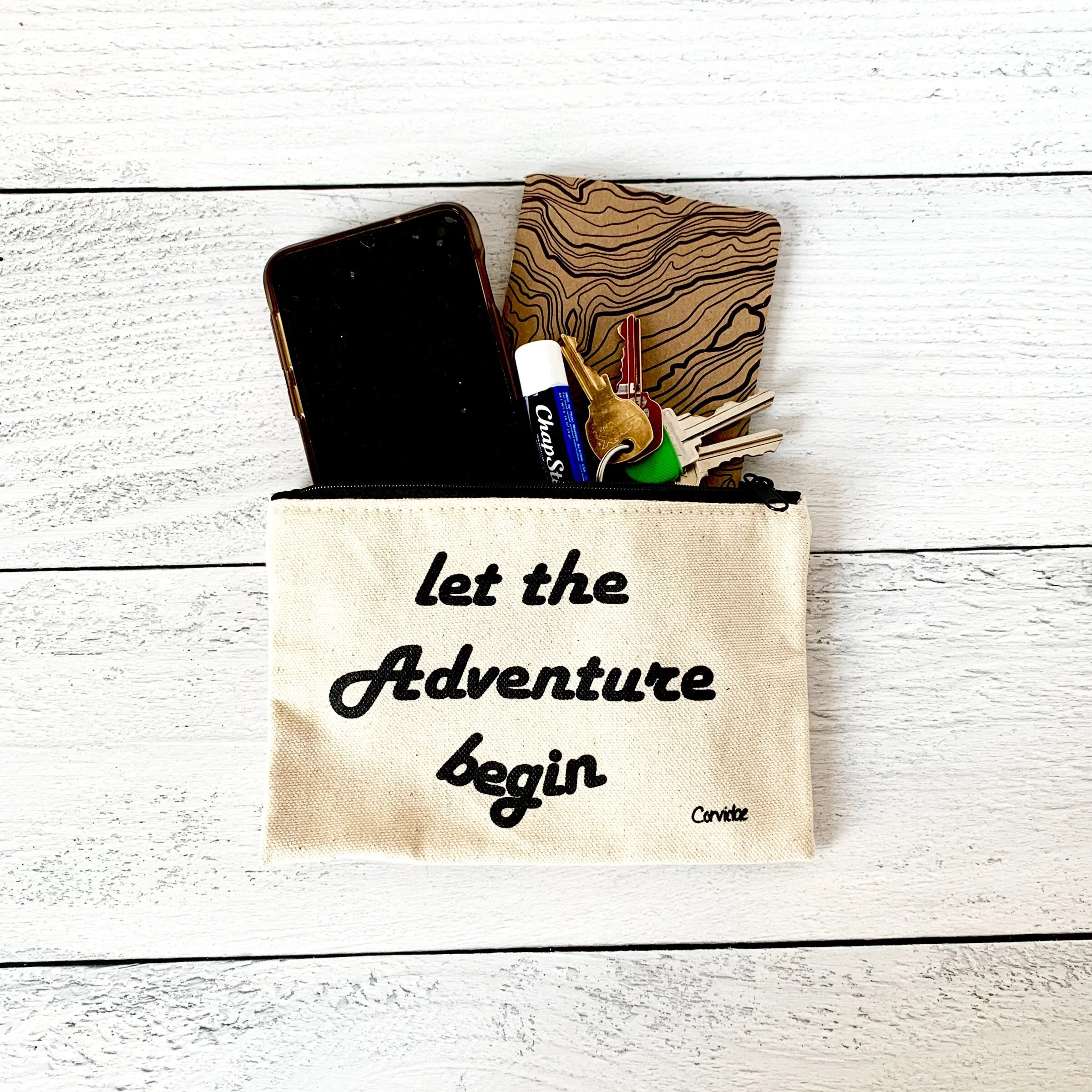 Adventure Begin Small Zipper Pouch